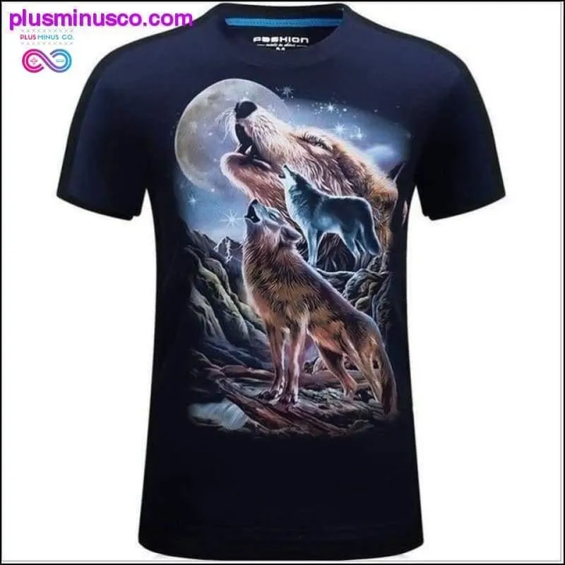 Men's animal T-Shirt orangutan/gas monkey/Wolf 3D Printed