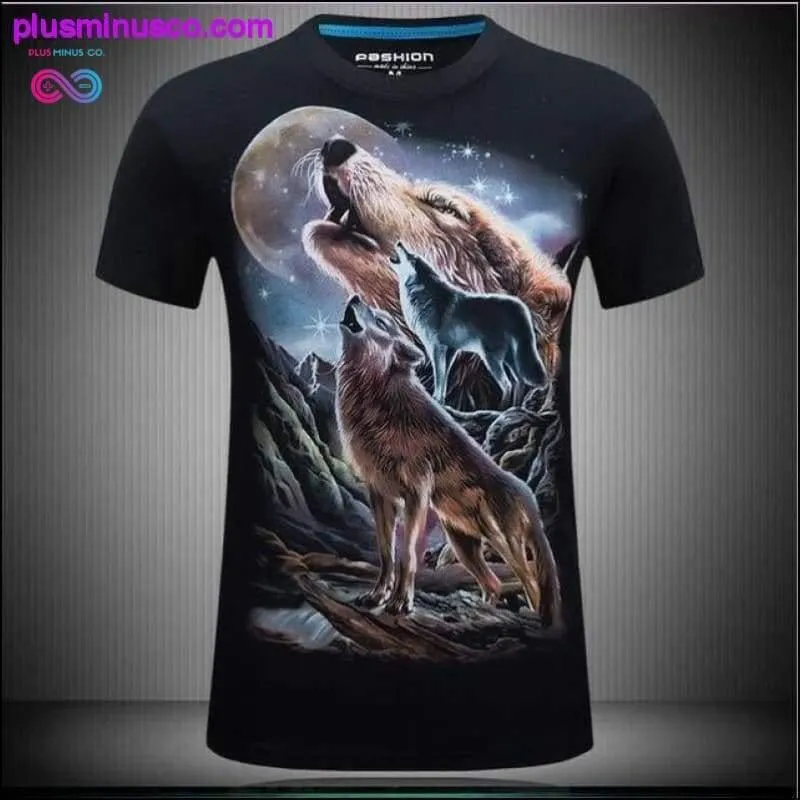 Men's animal T-Shirt orangutan/gas monkey/Wolf 3D Printed