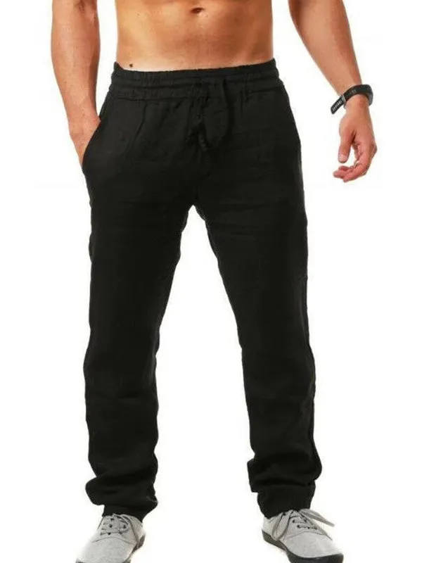 Men's Cotton Linen Casual Pants