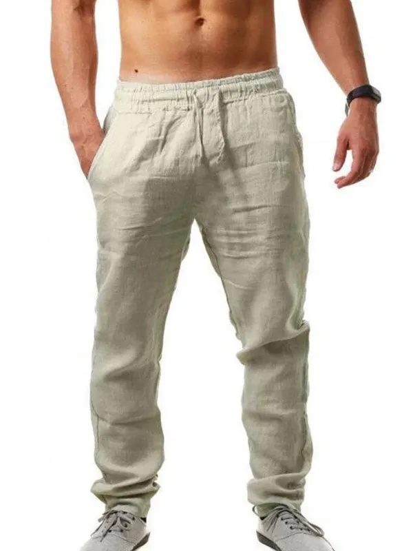Men's Cotton Linen Casual Pants