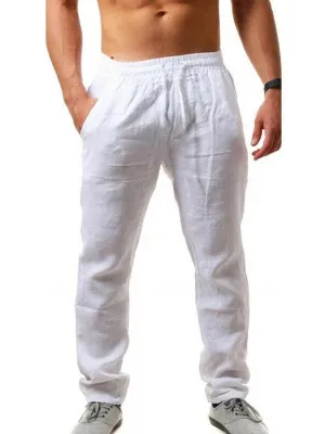 Men's Cotton Linen Casual Pants