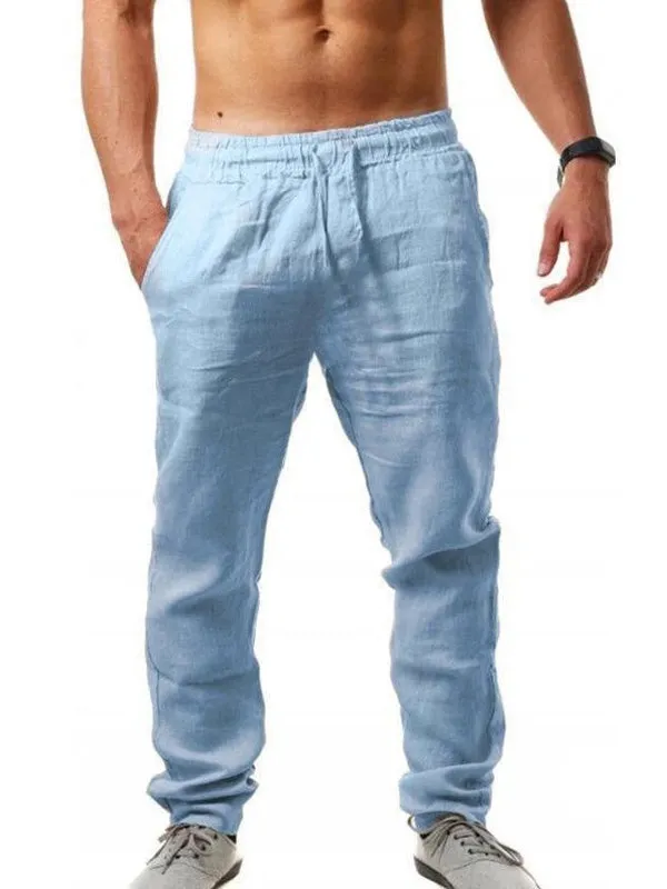 Men's Cotton Linen Casual Pants