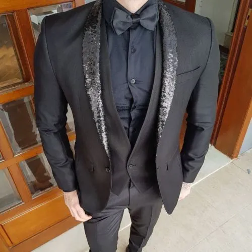 Men's Custom Single breasted 3 Piece Suit In 2 Styles Up To 5XL