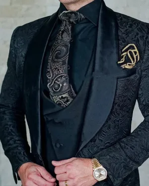 Men's Custom Single breasted 3 Piece Suit In 2 Styles Up To 5XL