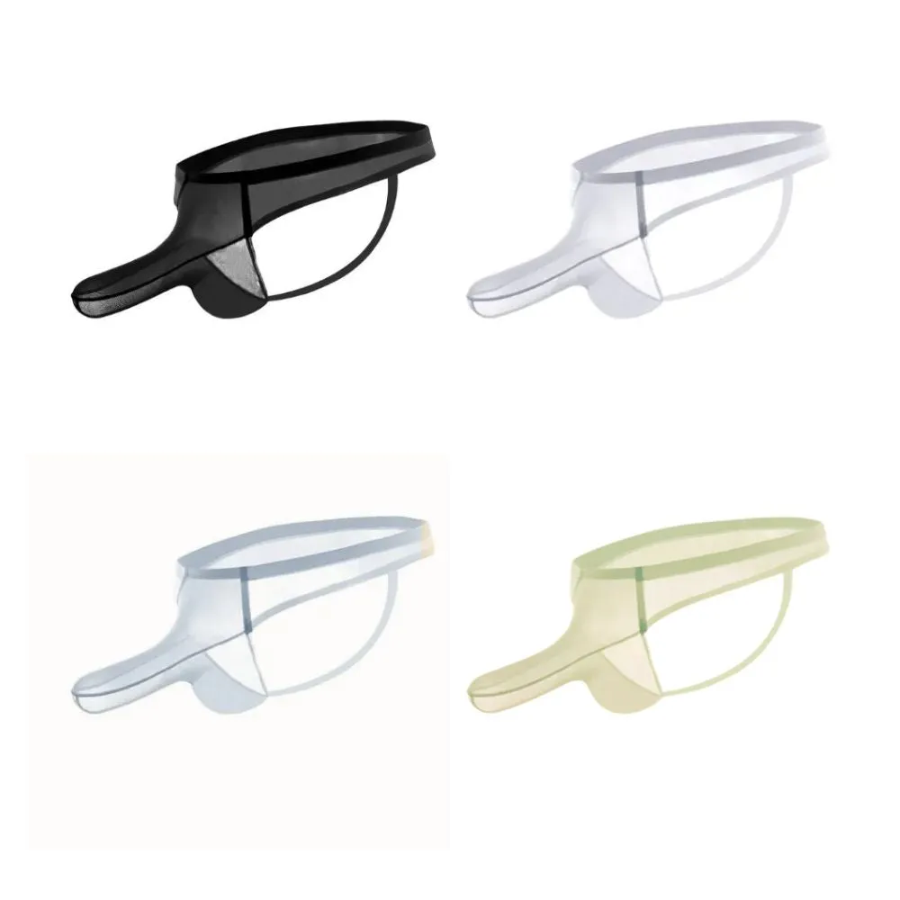 Men's Elephant's Trunk Ice Silk See-Through Thongs ( 4-Pack) JEWYEE 1944