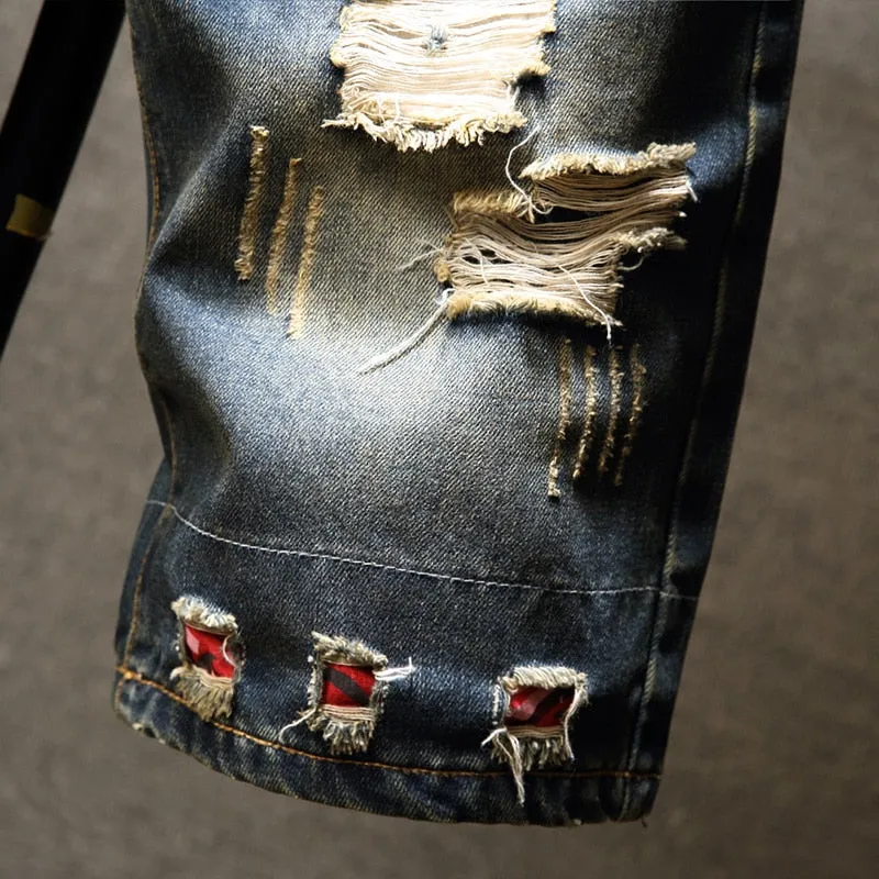 Men's Jeans Ripped Shorts Casual