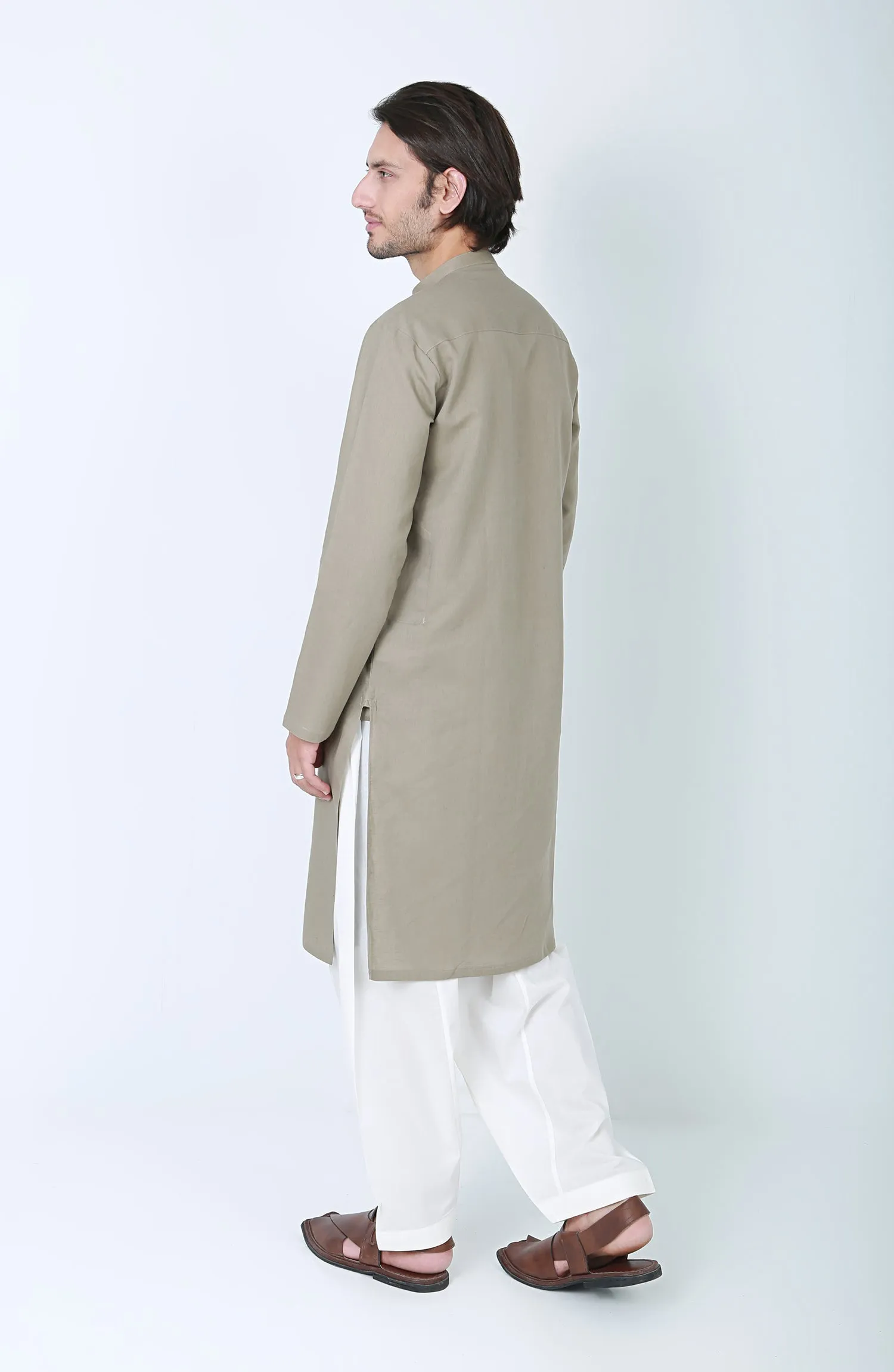 Mens Linen Kurta