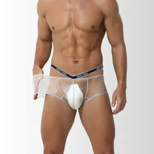 Men's See-through Ice Silk Underpants (4-Pack) - JEWYEE AY 841