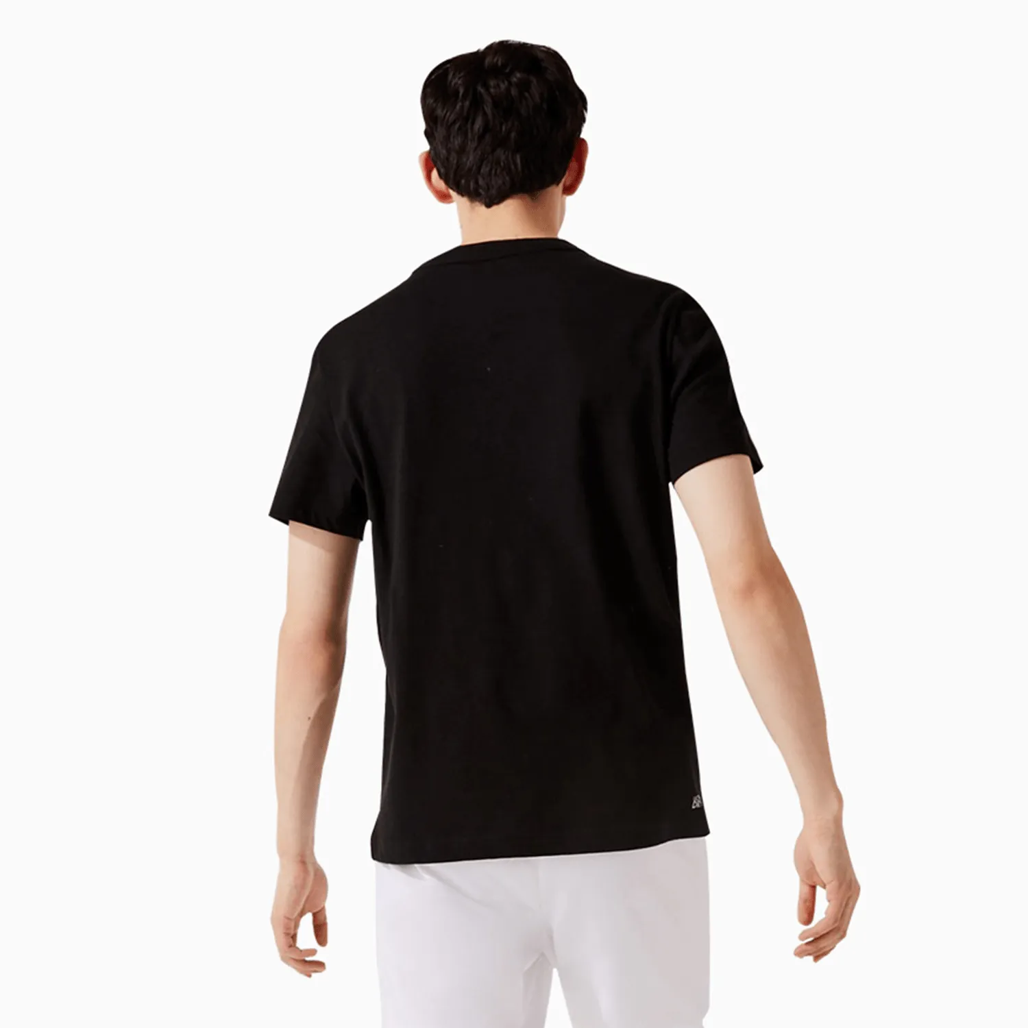 Men's SPORT Patchwork Crocodile Print Cotton T Shirt