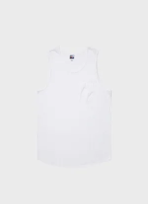 Men's Sunspel x Nigel Cabourn Mesh Vest in White