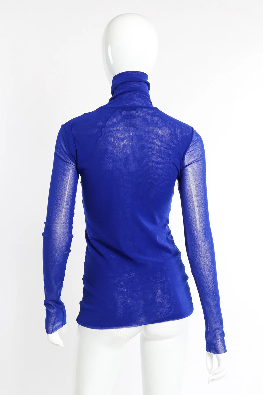 Mesh Turtleneck Top