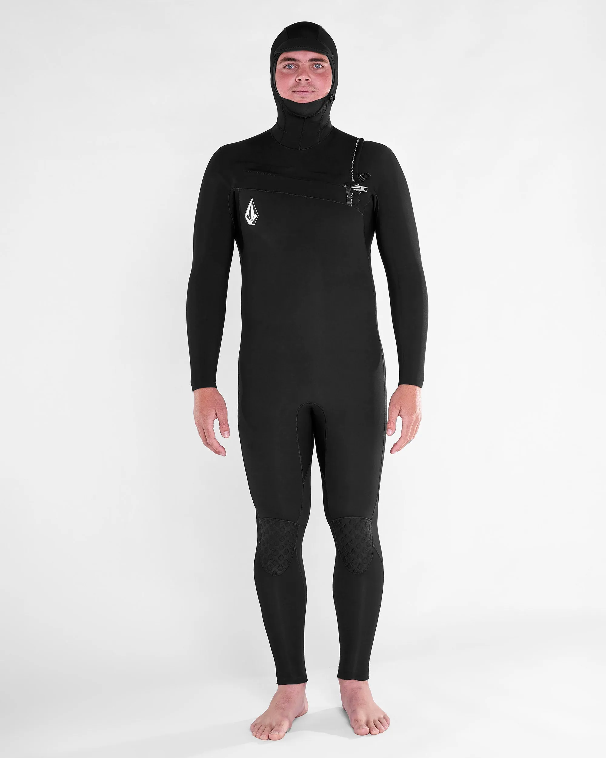 Modulator 4/3Mm Hooded Chest zip Wetsuit - BLACK