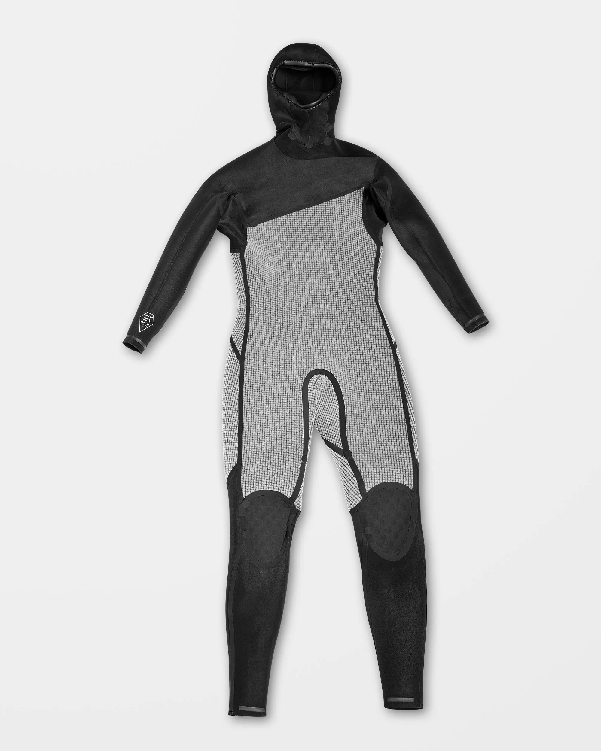 Modulator 4/3Mm Hooded Chest zip Wetsuit - BLACK