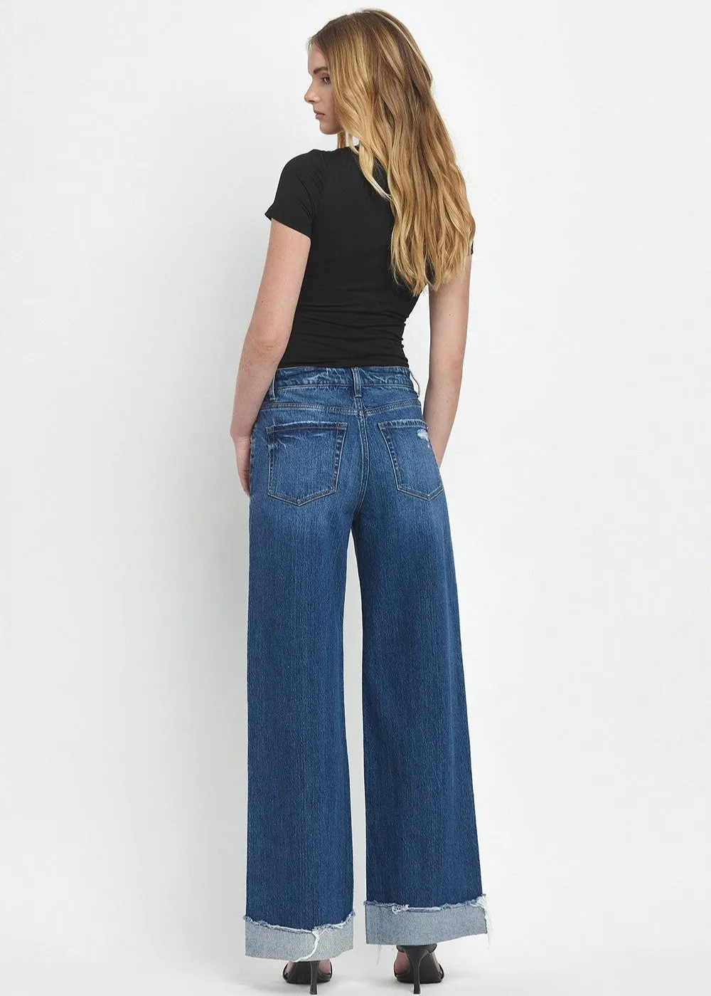 Monroe High-Rise Cuffed Denim