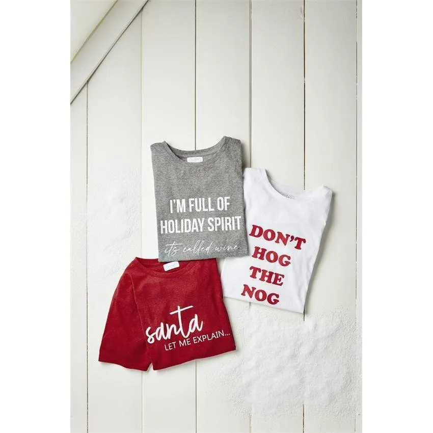 Mud Pie Women's Holiday Graphic Tees