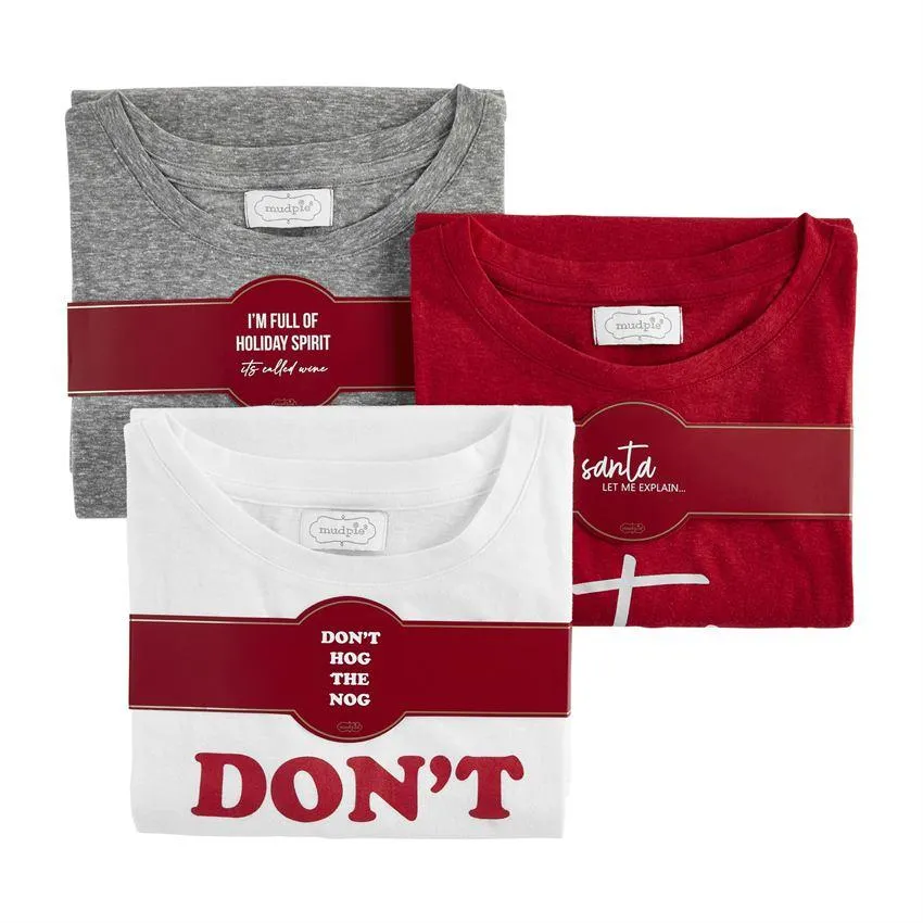 Mud Pie Women's Holiday Graphic Tees
