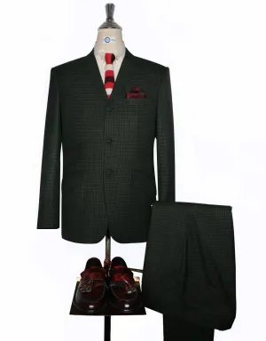 Multi Color Green, Burgundy and Black Goldhawk Suit