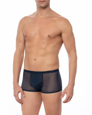 Navy - GRANT Sheer Mesh Boxer Brief