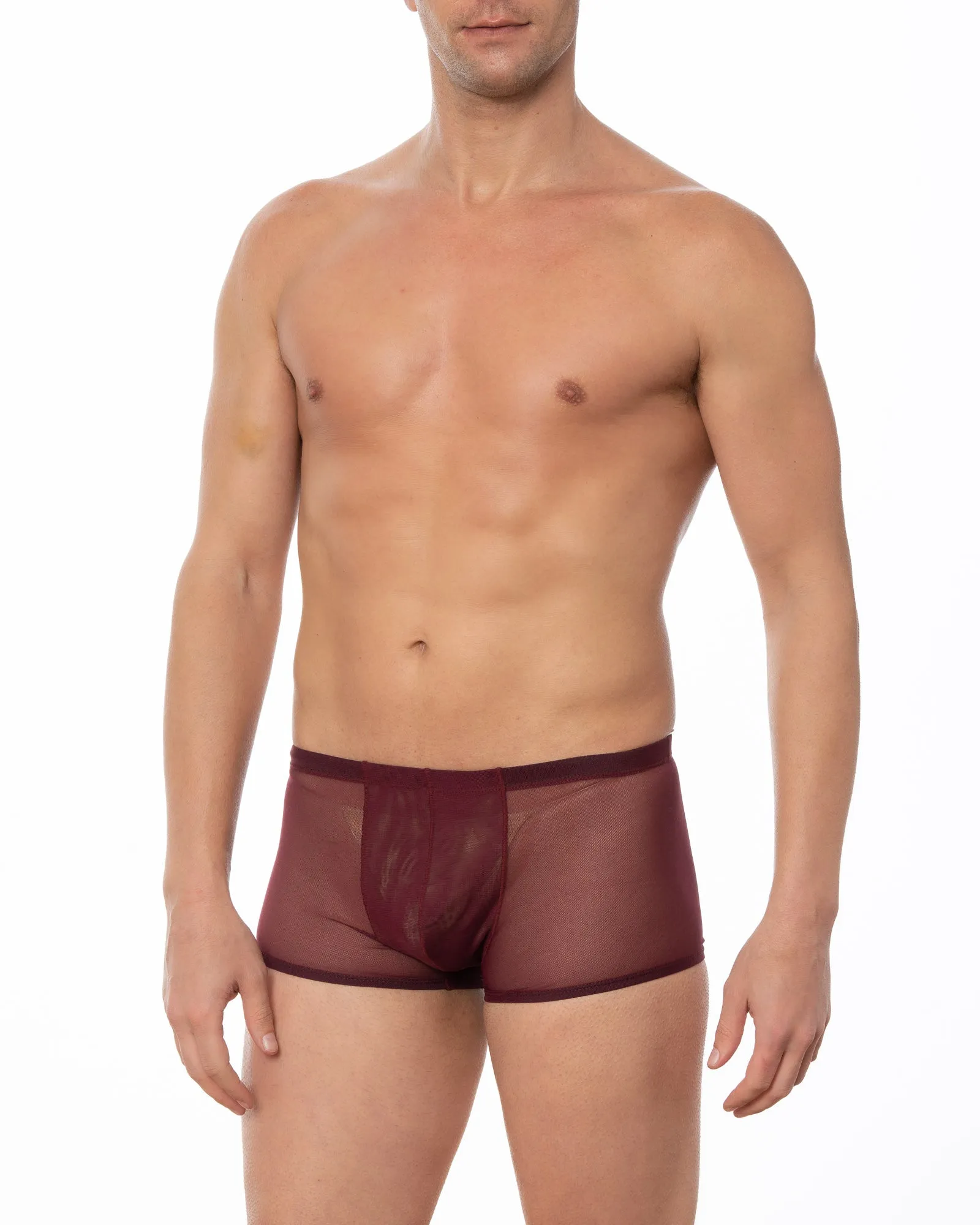 Navy - GRANT Sheer Mesh Boxer Brief
