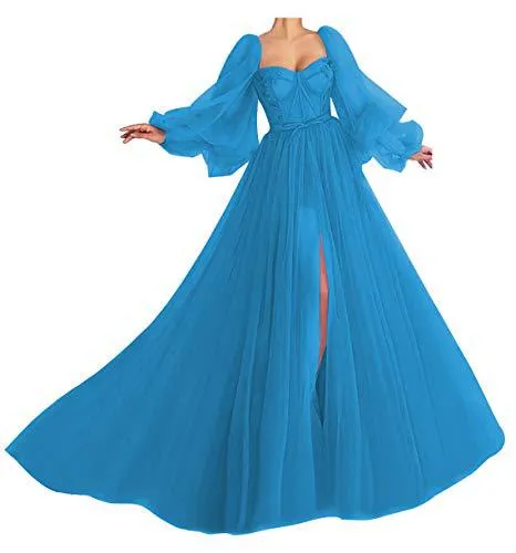 New New Arrival  Hot Trade   Puff Sleeve Ball Gown Heart Collar Tulle Ball Gown Dress
