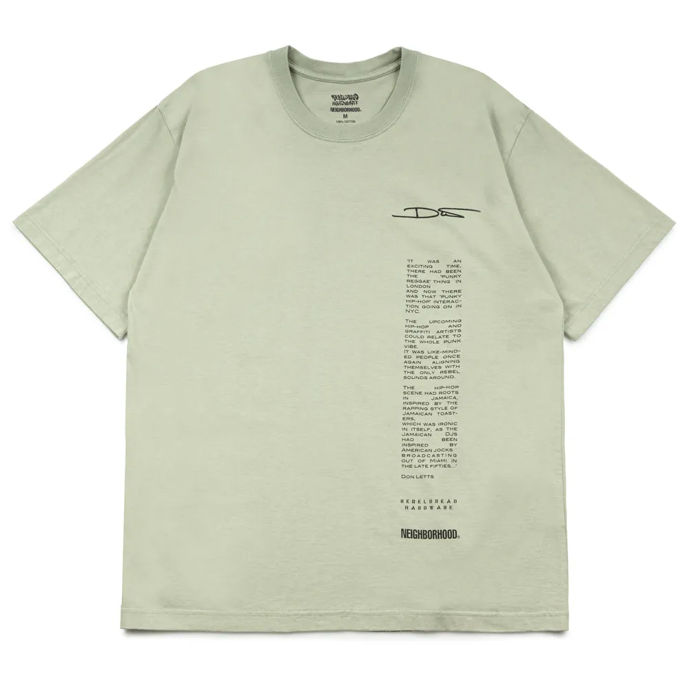NH x Rebel Dread Hardware . SS-2 Tee | Sage Green