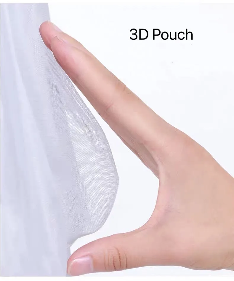 No-Chafe See-Through Ice Silk Mesh Trunks for Men (5-Pack) JEWYEE 1928