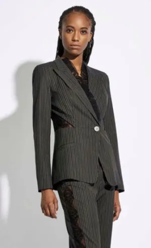 Oblique Creations Striped Jacket