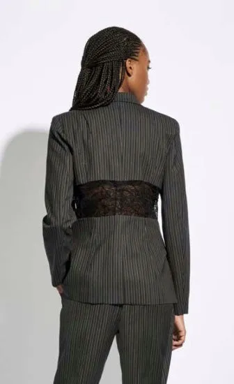 Oblique Creations Striped Jacket