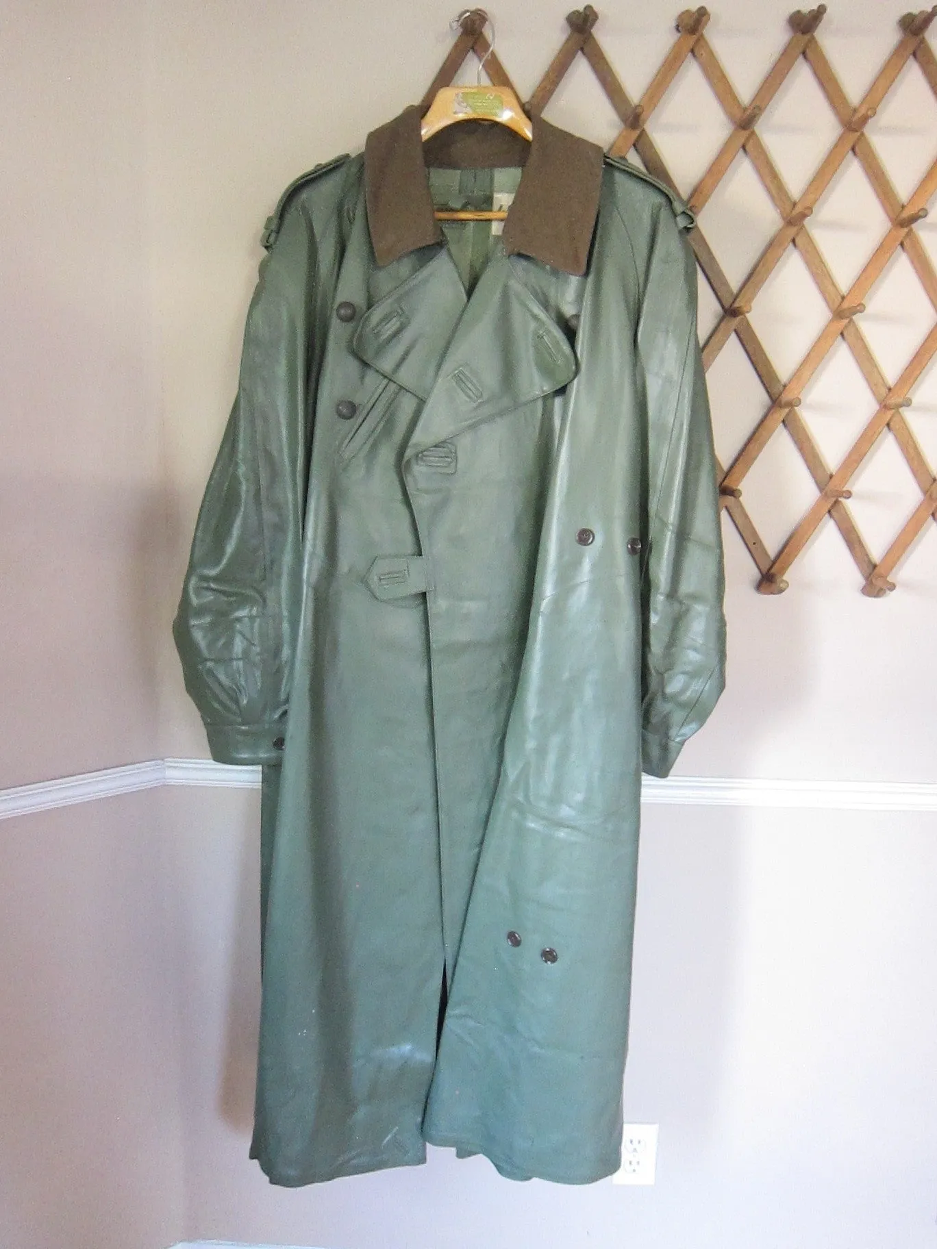 Original WW2 German Motorcycle Military Coat - Ariel Moulins