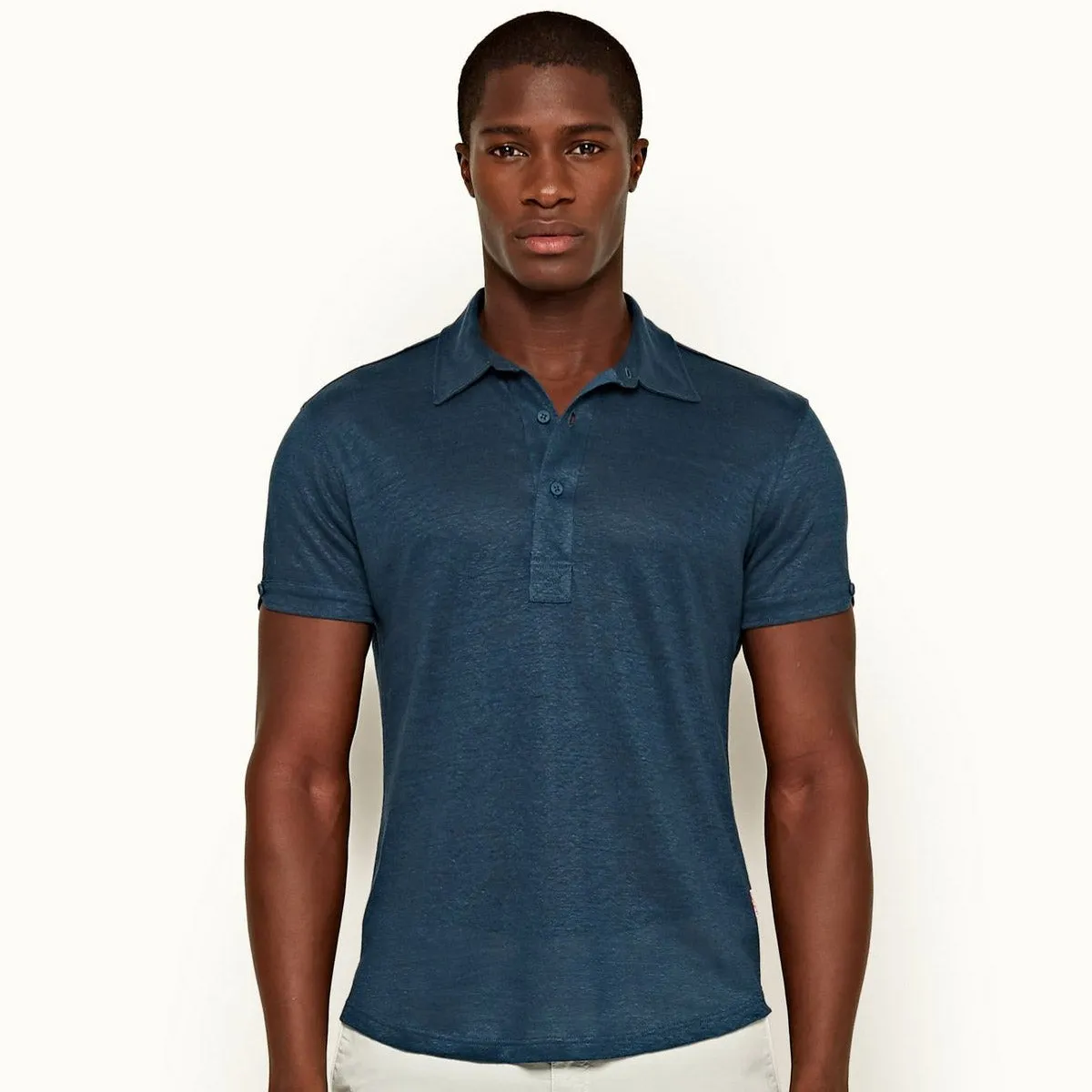 Orlebar Brown - Sebastian Linen Tailored Shirt in Blue Slate