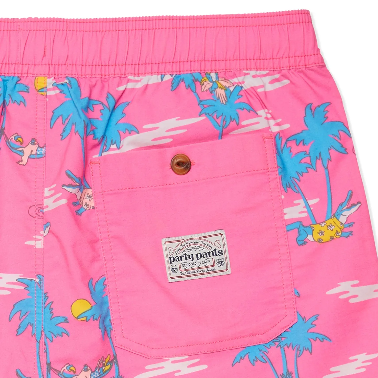 Part Pants USA Gator Done Short - Pink