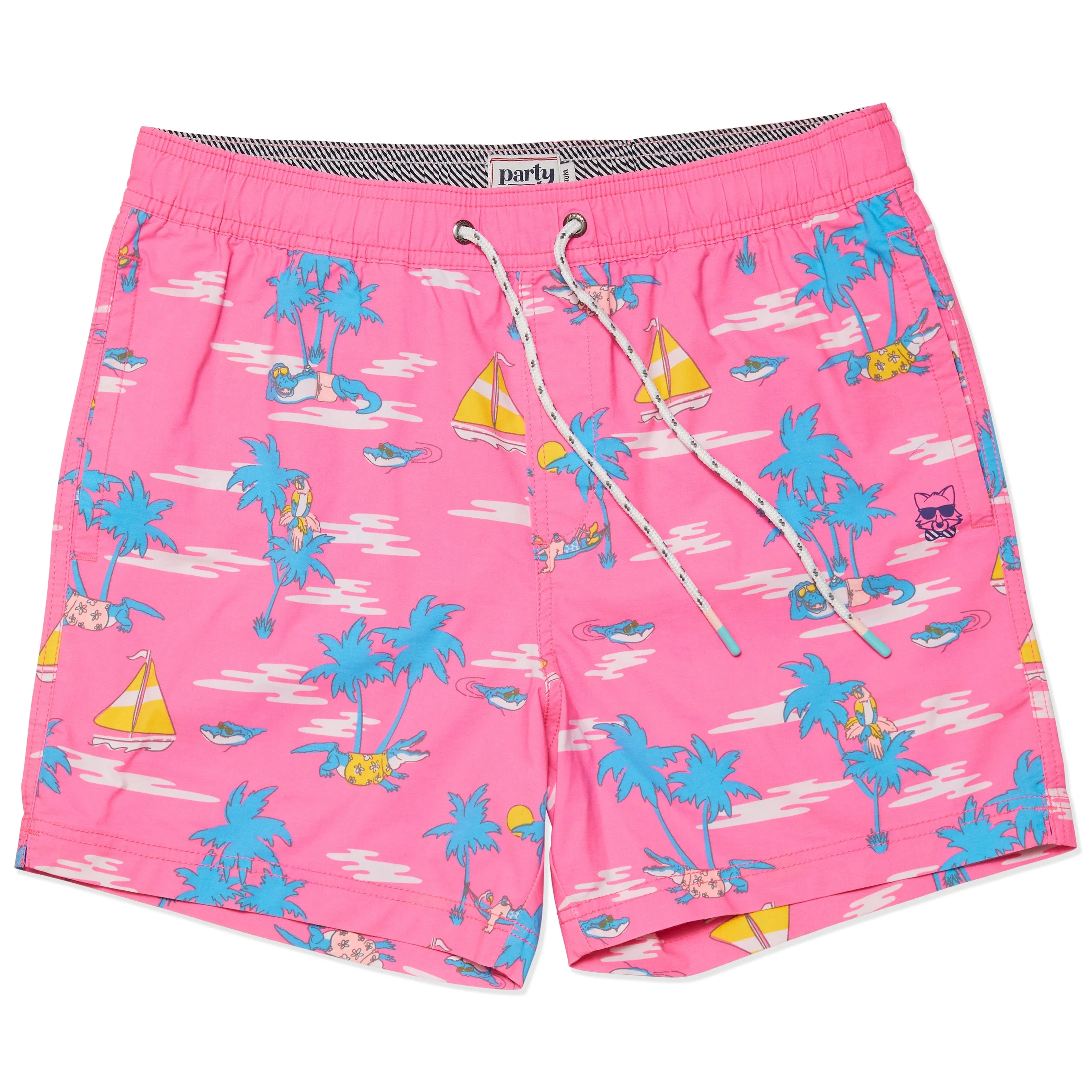 Part Pants USA Gator Done Short - Pink