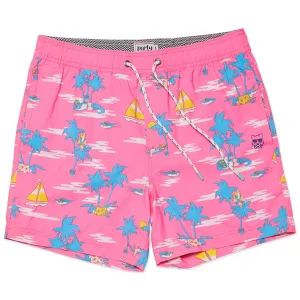 Part Pants USA Gator Done Short - Pink