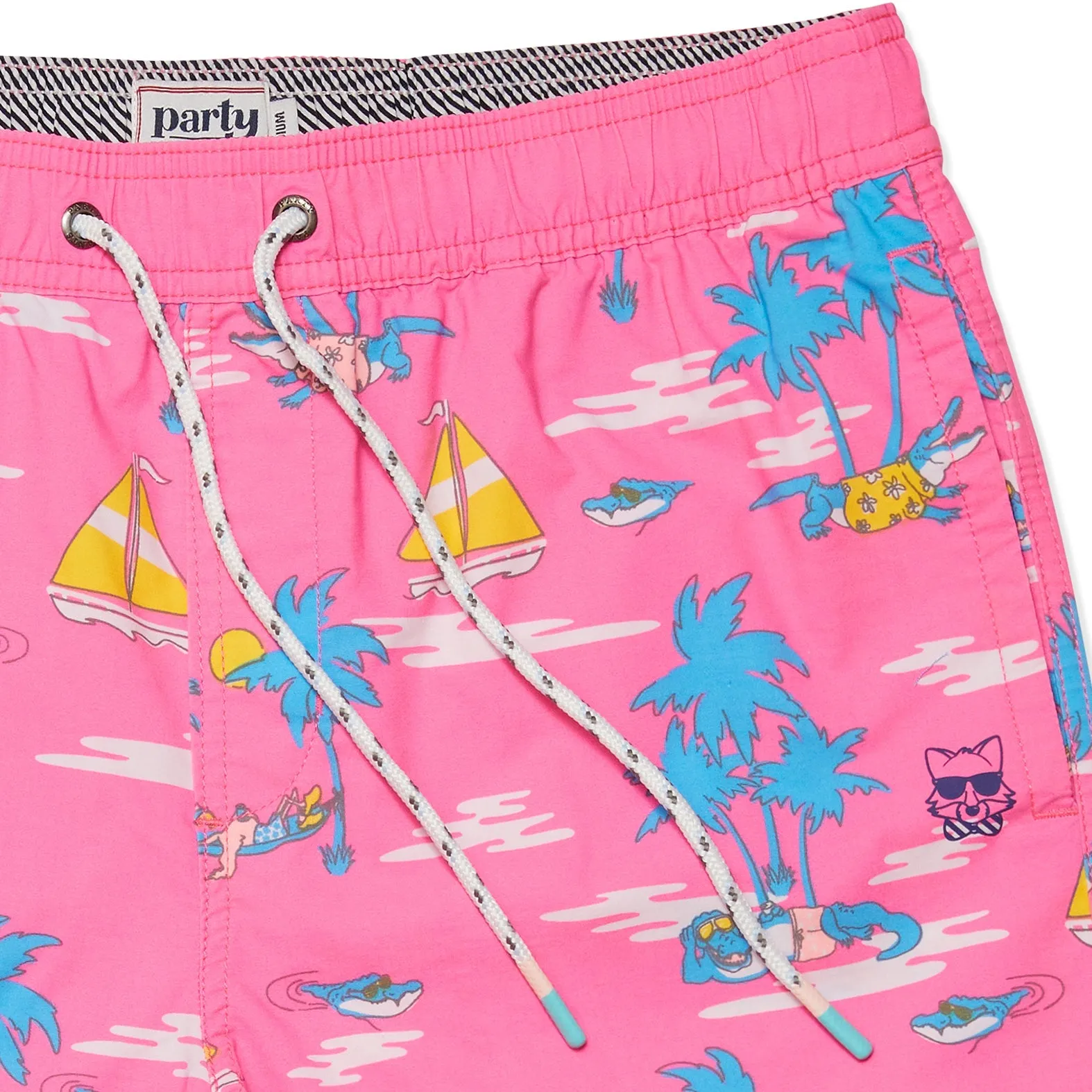 Part Pants USA Gator Done Short - Pink