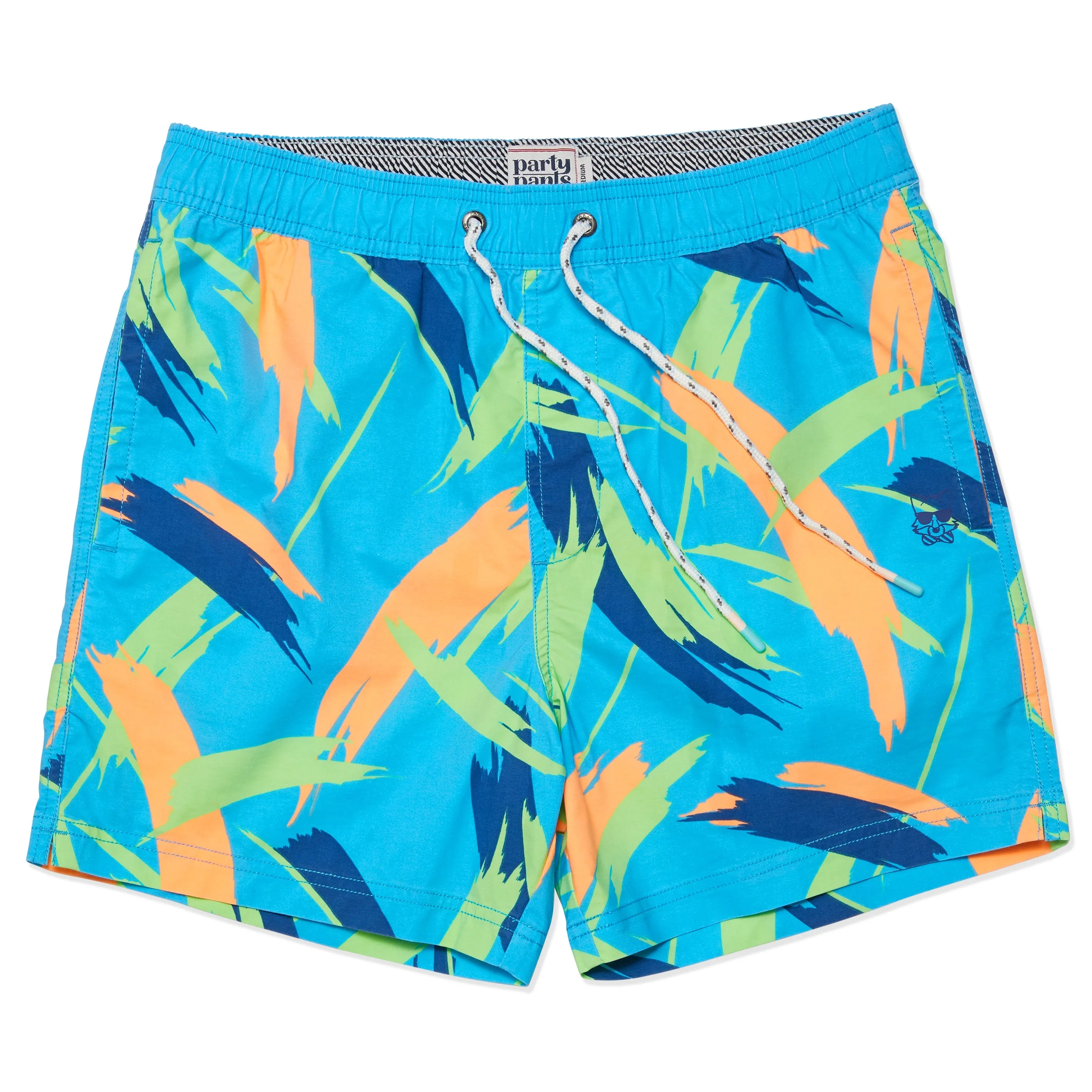 Party Pants USA Stroker Shorts - Neon Blue