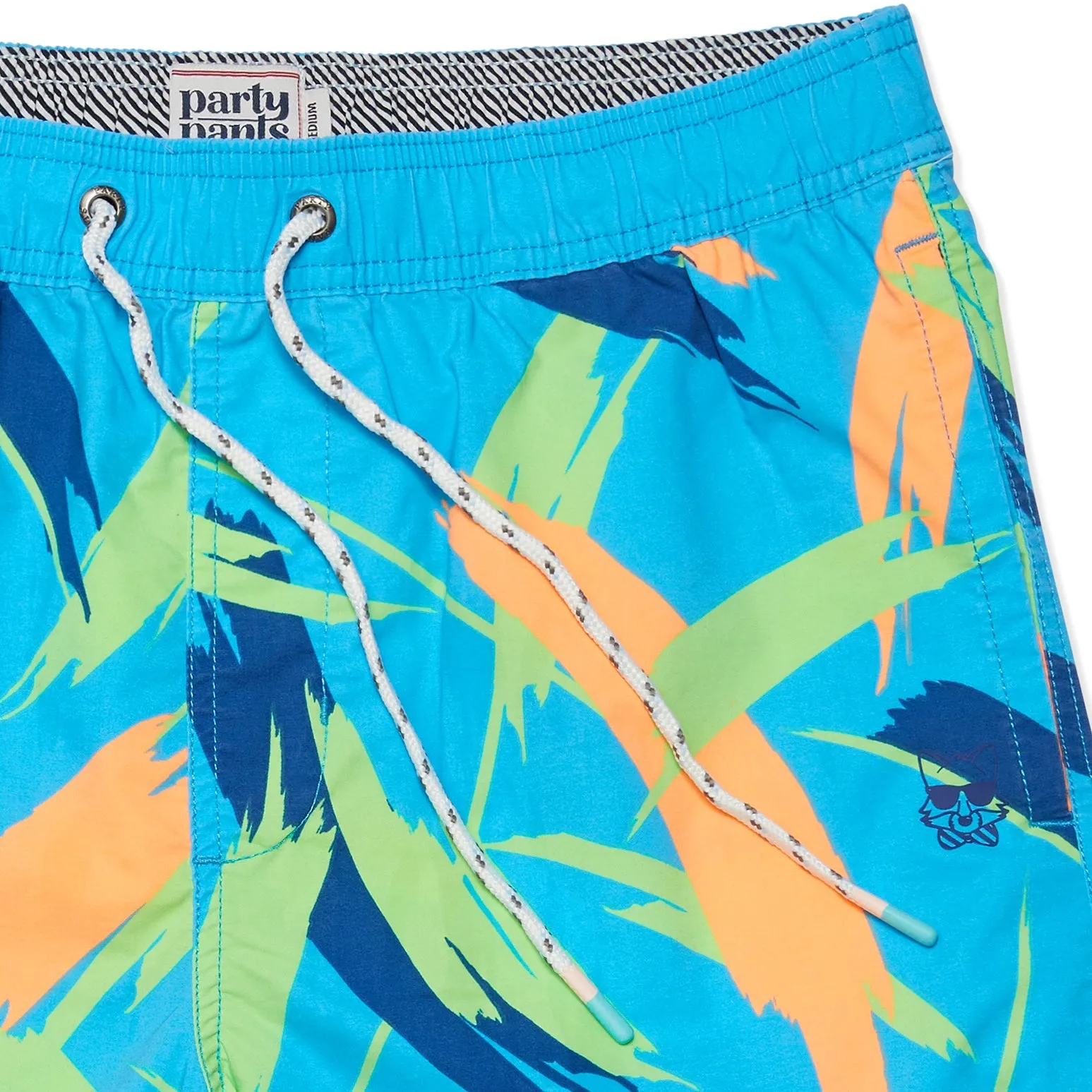 Party Pants USA Stroker Shorts - Neon Blue