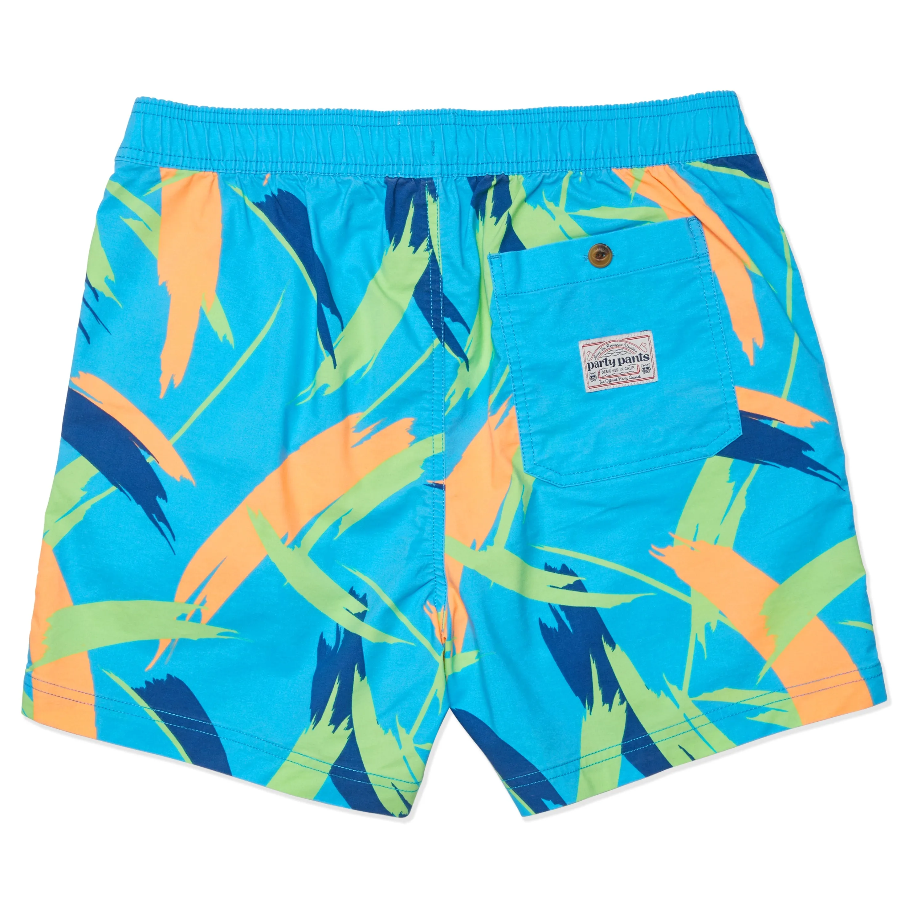 Party Pants USA Stroker Shorts - Neon Blue
