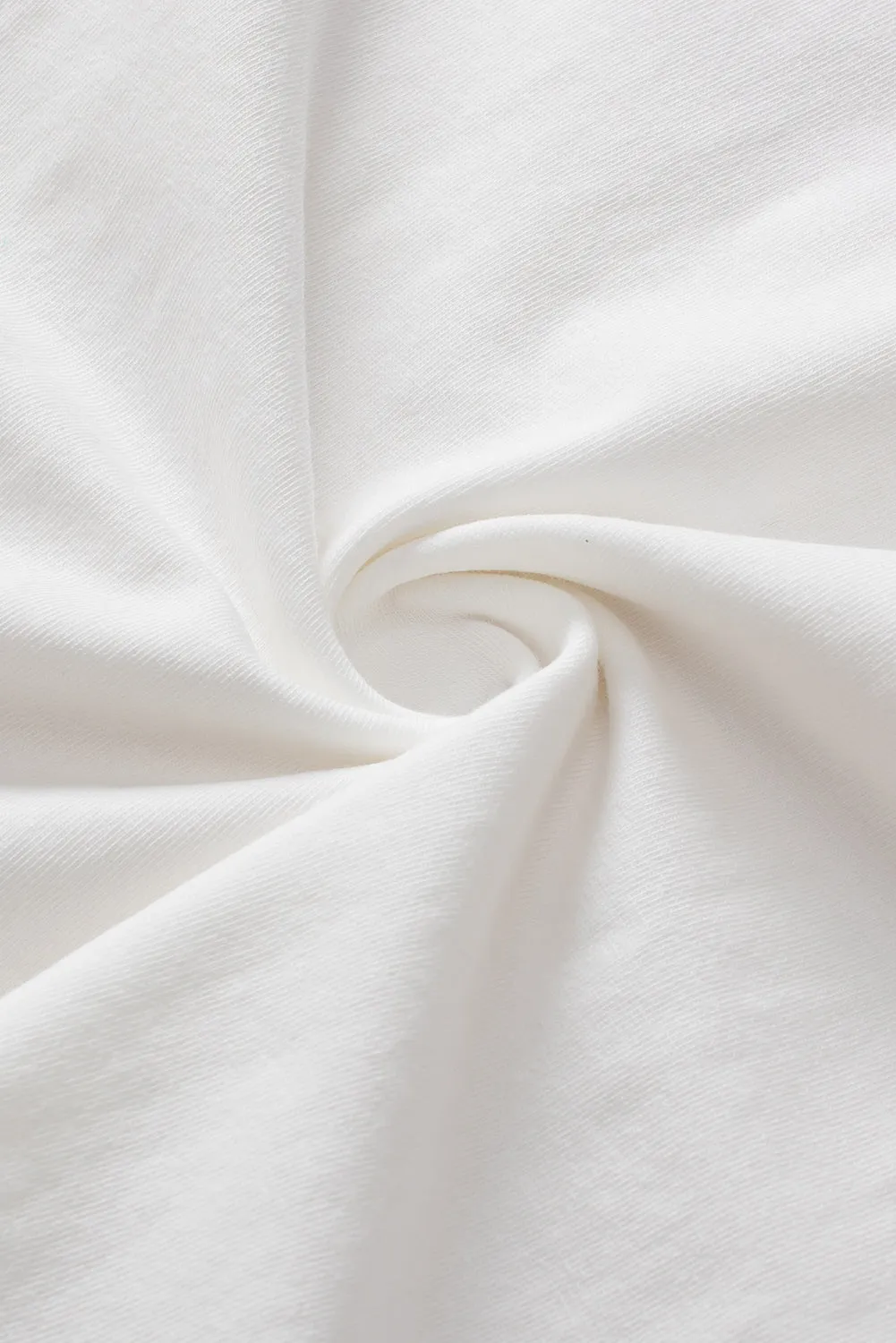 Patched Half Sleeve Oversized Tee