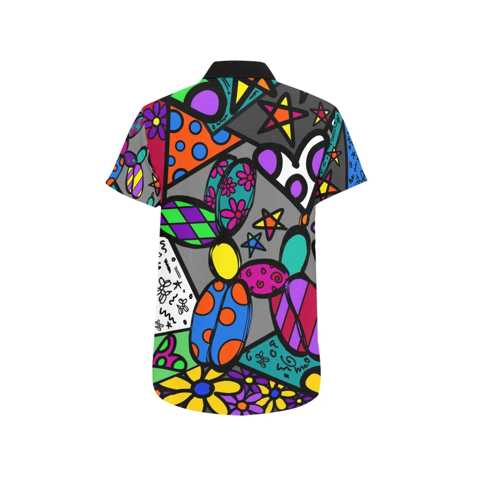 Patchwork Pup - Short Sleeve Shirt With Pocket