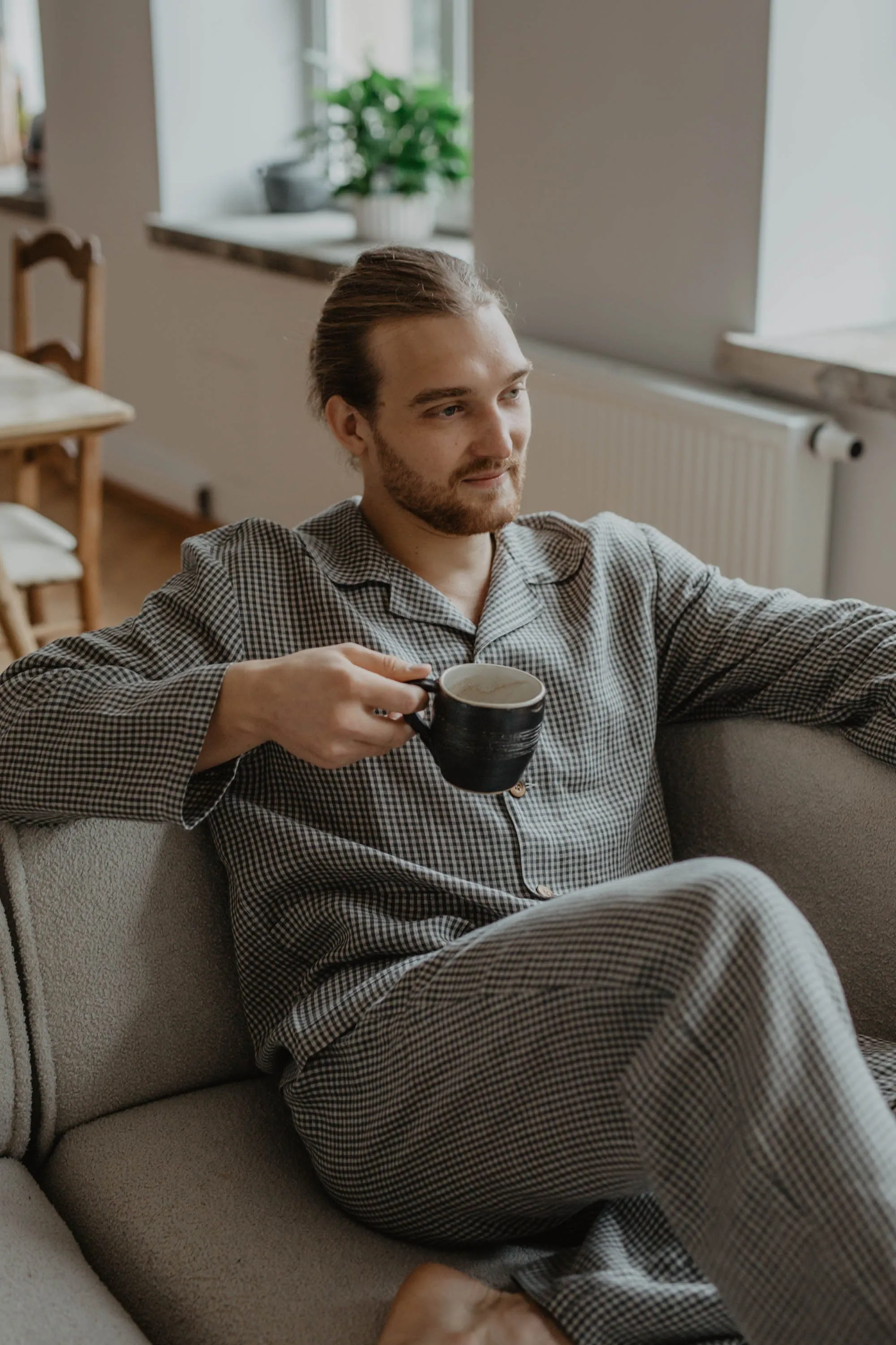Perkunas Men's Linen Pyjama Set | Multiple Colours