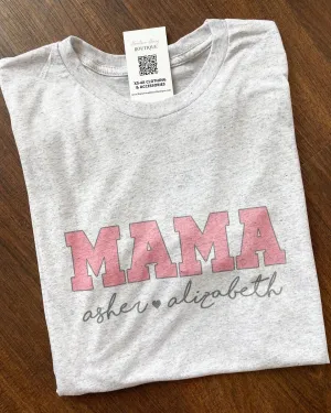 Personalized Mama, Nana, Grandma Graphic Tee | Tshirt Bar