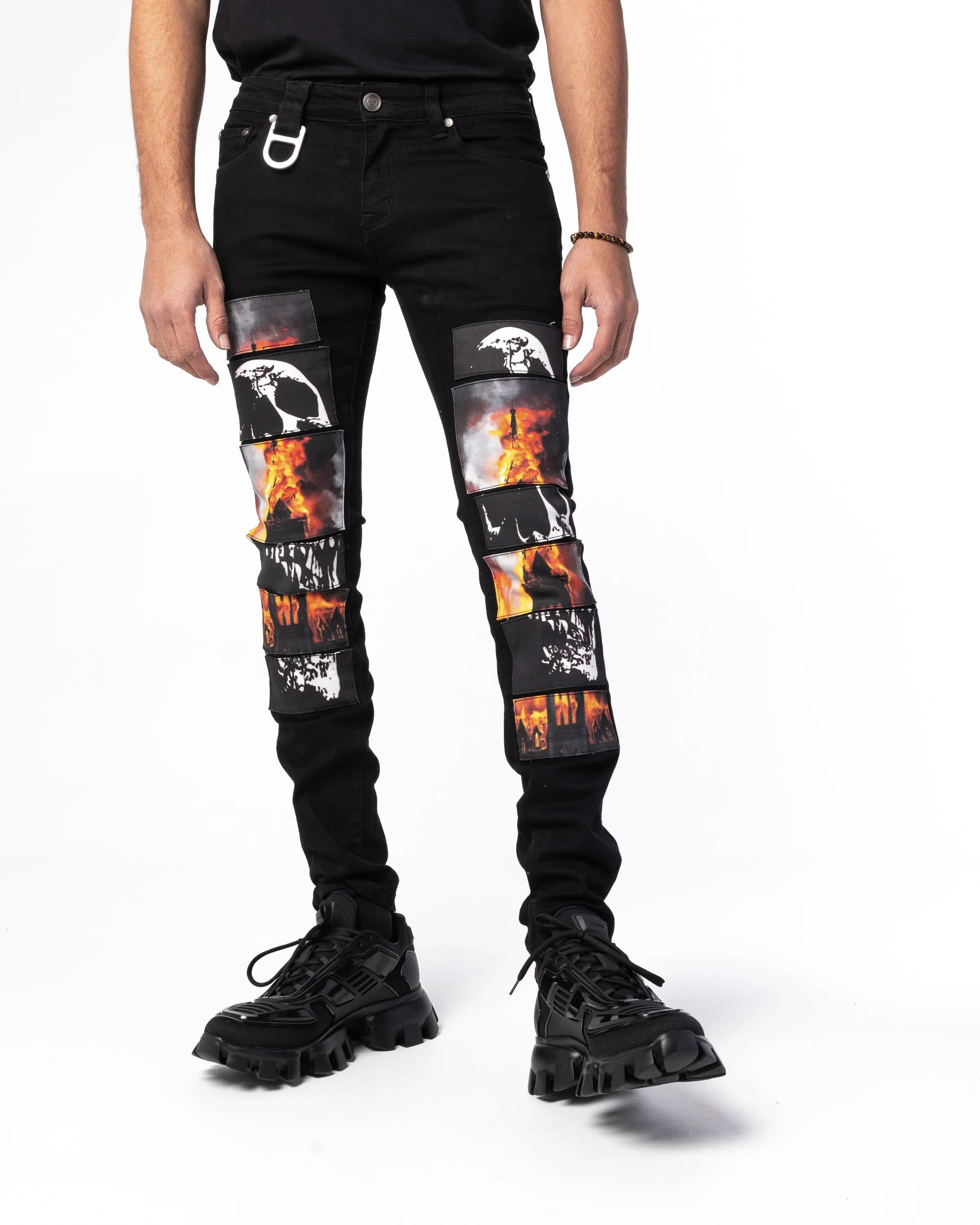 "FINALE" Patchwork Denim