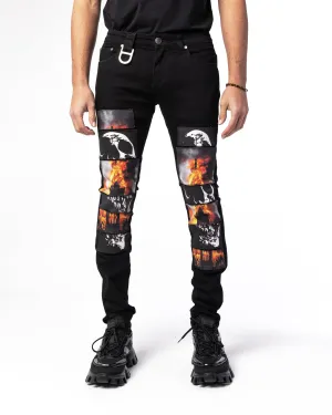 "FINALE" Patchwork Denim