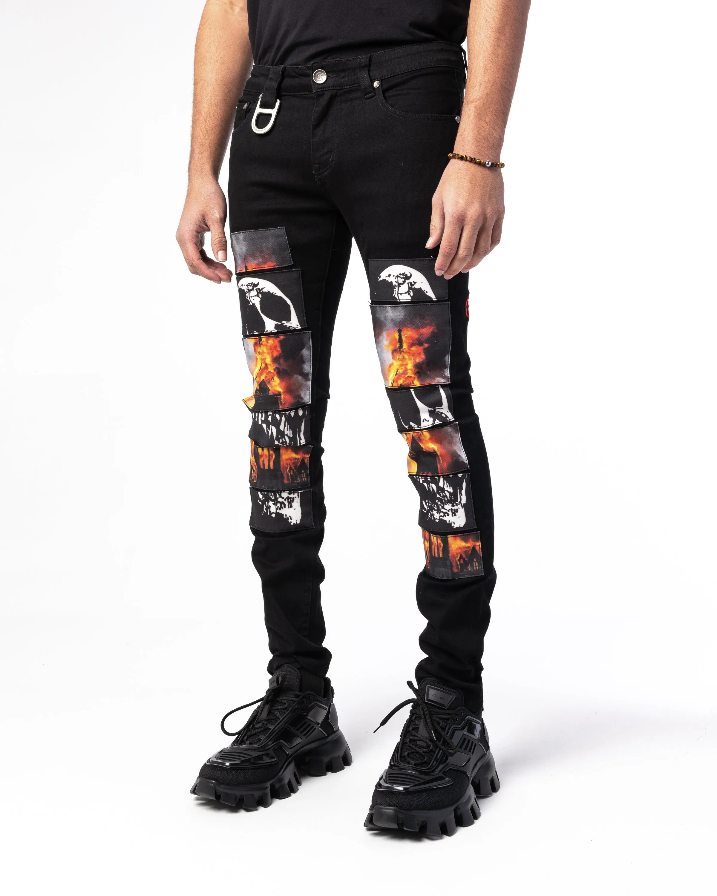 "FINALE" Patchwork Denim