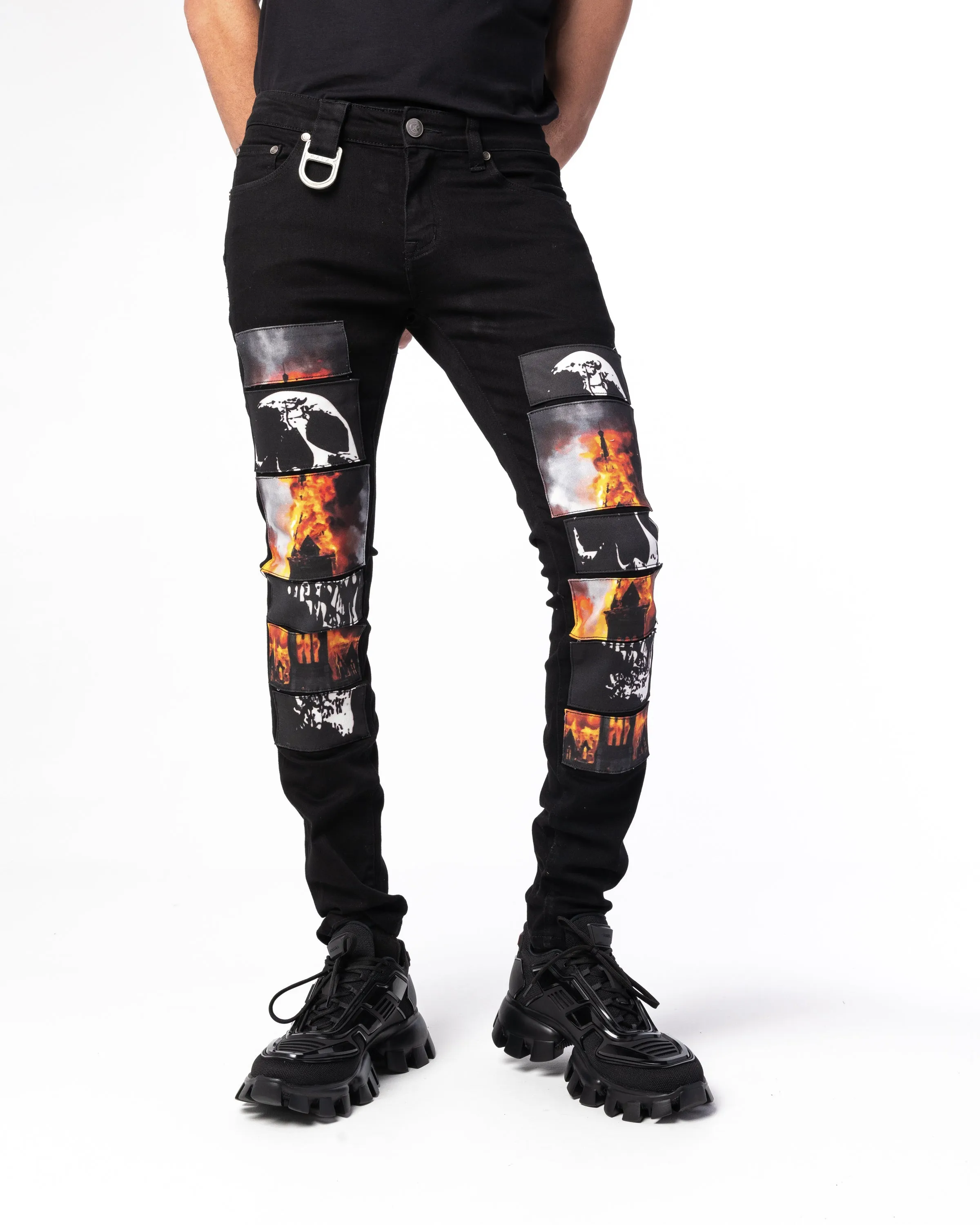 "FINALE" Patchwork Denim