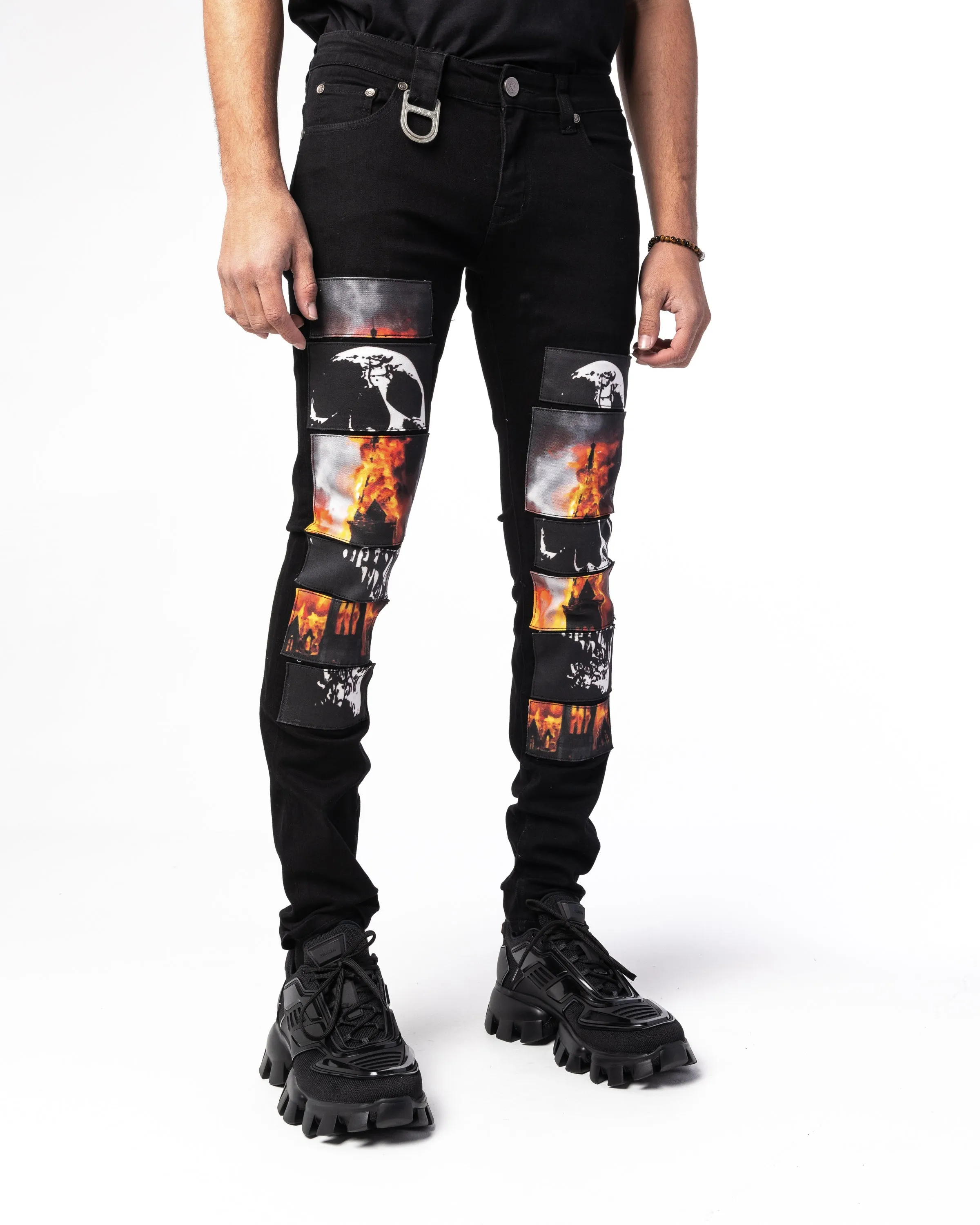 "FINALE" Patchwork Denim