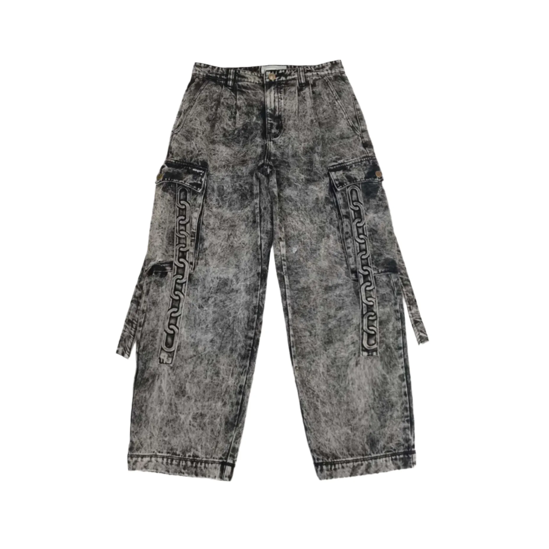 Red Sea Cargo Jeans Black (With Chain)