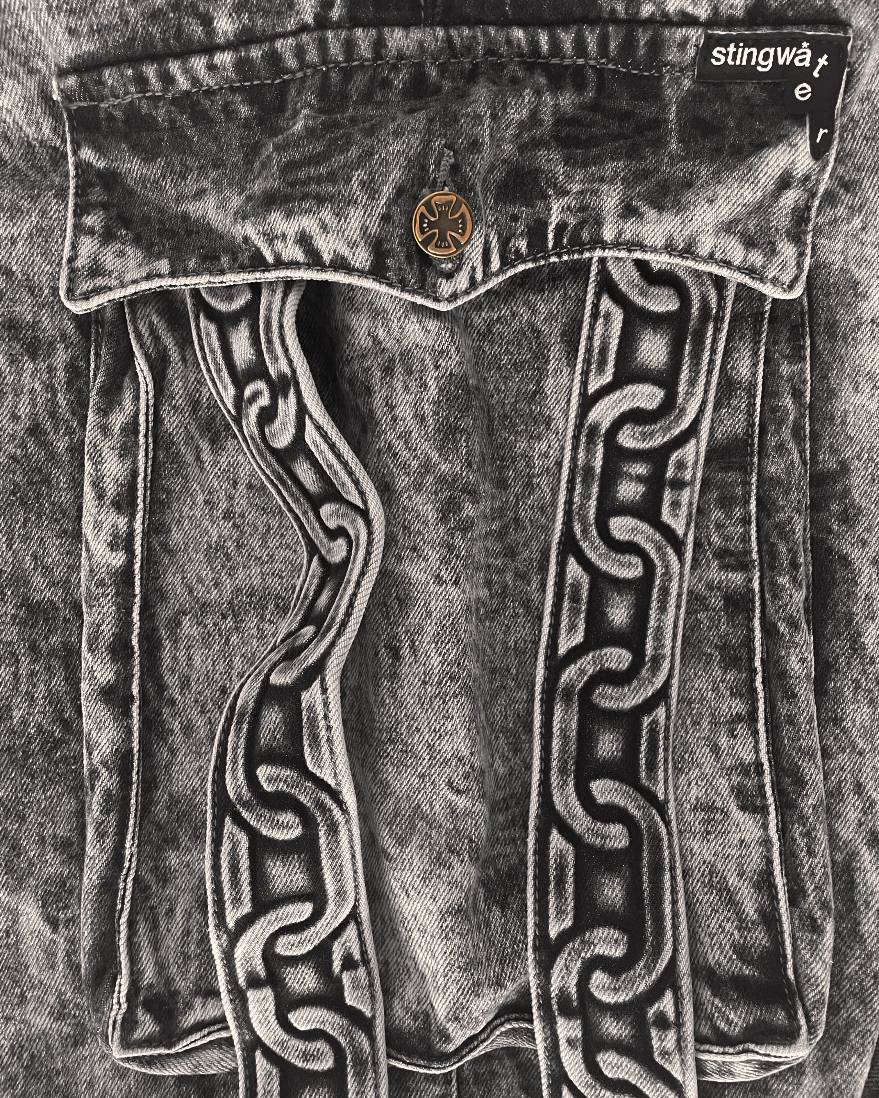 Red Sea Cargo Jeans Black (With Chain)