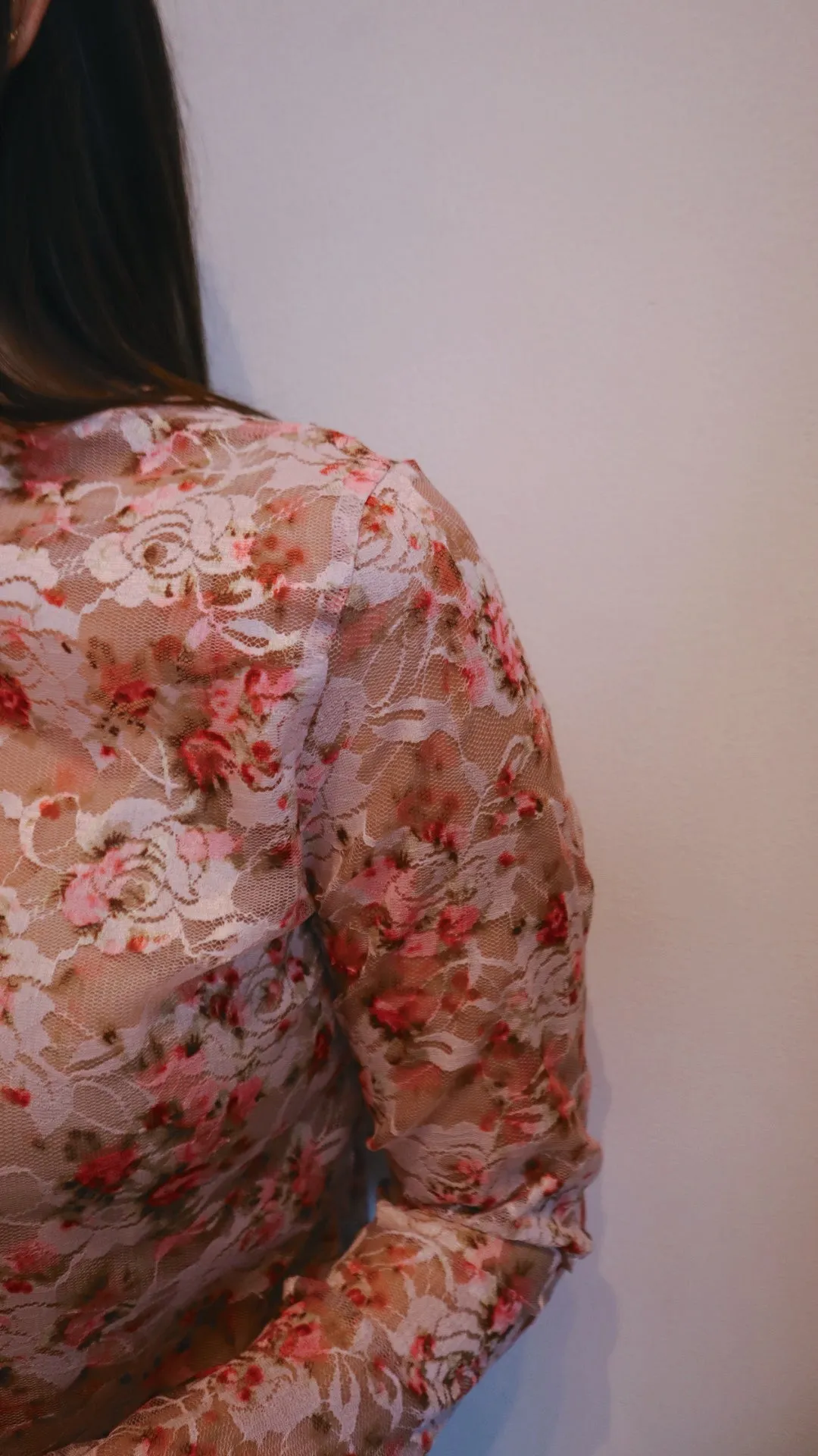 Rose Lace Mesh Top