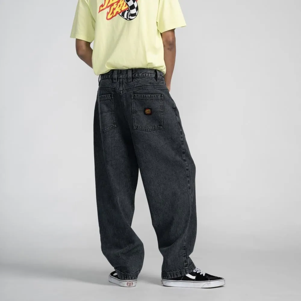 Santa Cruz Pant Big Pants - Black Acid Wash